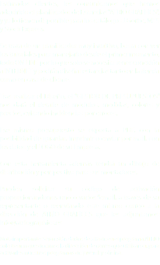 Estimados clientes, les comunicamos que hemos adquirido el planificador de Estancias “ATRIO GRAFFICS”, y ya lo tienen disponible para los catálogos J Gorbe, MTS y Stock Express. Se trata de un planificador muy intuitivo, basta con ver los tutoriales para manejarlo desde el primer momento, todo ON LINE por lo que solo se necesita tener conexión a INTERNET y podrán diseñar estancias tanto en la tienda como en casa de cliente. Tras realizar el Diseño, el “GESTOR DE PRESUPUESTOS” nos dará el detalle de módulos, medidas, colores y precios, evitando incidencias por errores. Ese mismo presupuesto se exporta a PDF, con la posibilidad de guardar, imprimir o enviar por mail, con los datos y el LOGO de su Empresa. Con esta herramienta además tendrá un dibujo de distribución y perspectiva para sus montadores. Pueden solicitar su código de activación proporcionándonos uno o varios “email, a través de su representante o reenviando este mismo correo a la dirección de ATRIO GRAFICCS que les adjuntamos: info@atriographics.es Nota importante: Si ya están dados de alta de en el programa ATRIO solo tienen que decirnos la dirección de correo que utilizaron, para activarles nuestros programas de juvenil y oficina. 